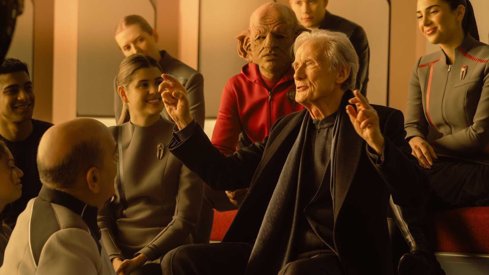 Bill Nighy charms cadets in Starfleet Academy season 2