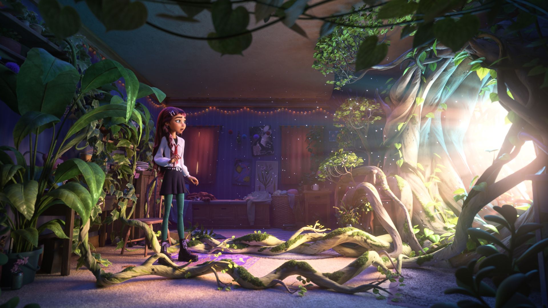 Billie looking at portal in Hexed