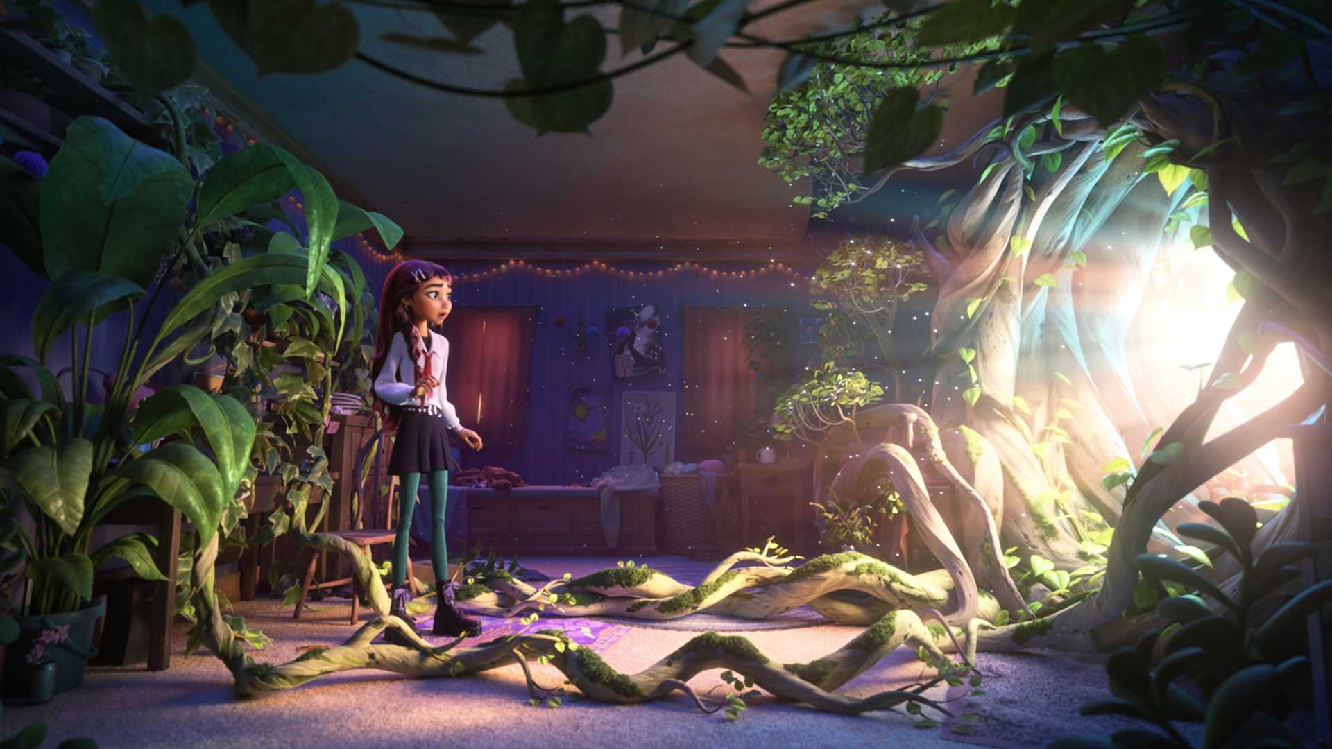 Billie looking at portal in Hexed