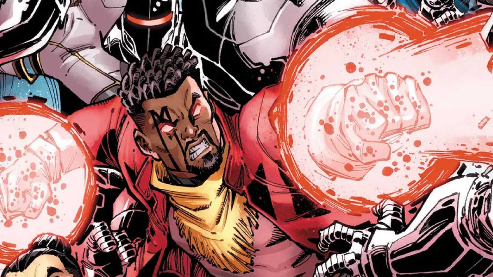 bishop using his energy attacks in x-men