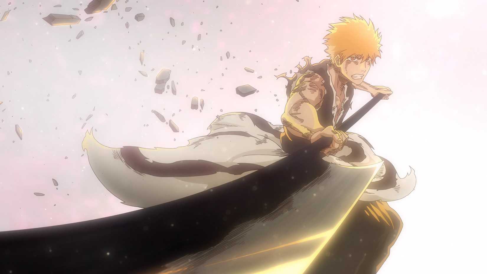Ichigo Swinging His Blade In Bleach: Thousand-Year Blood War