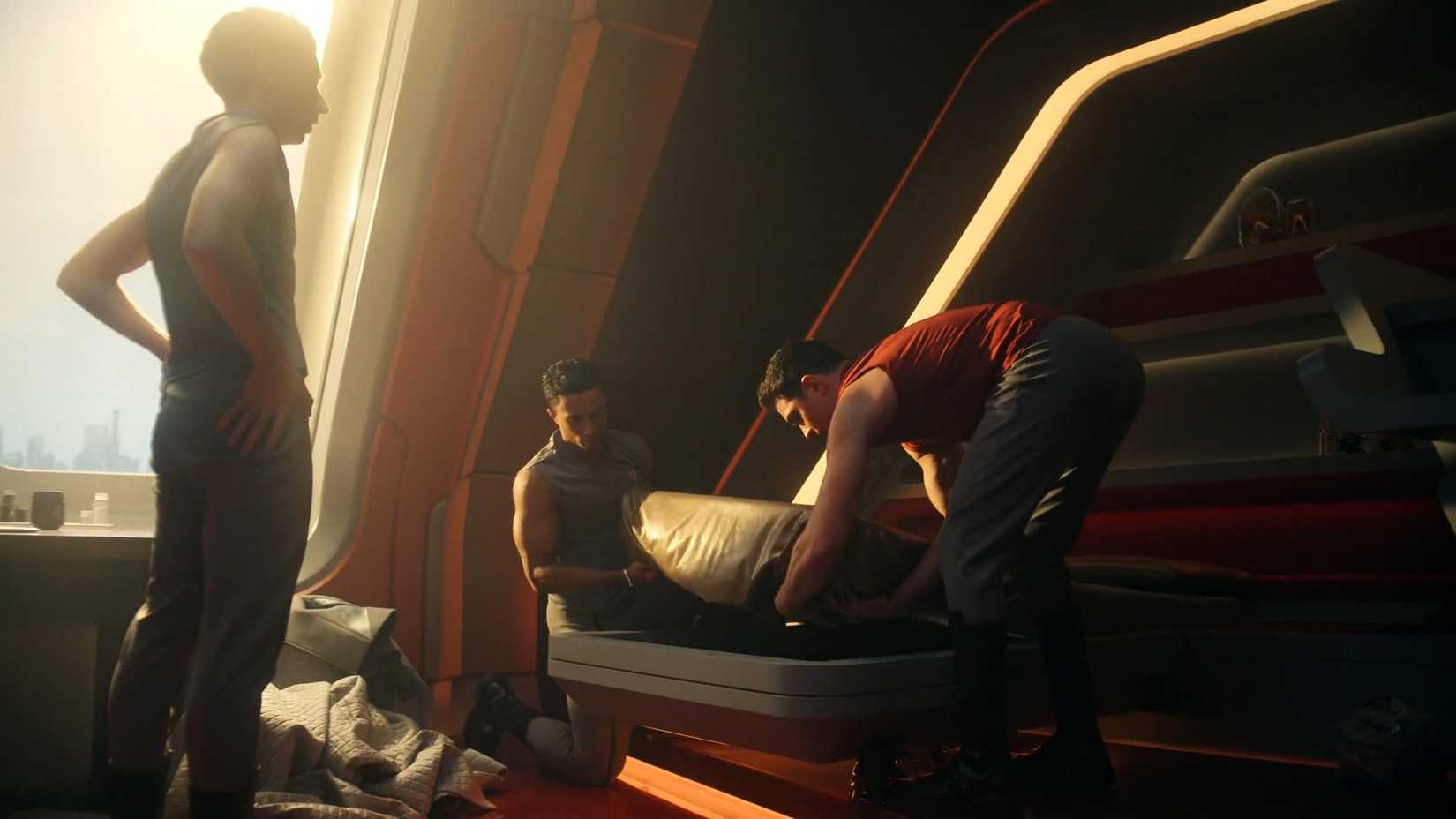 Bros making bros beds in Starfleet Academy