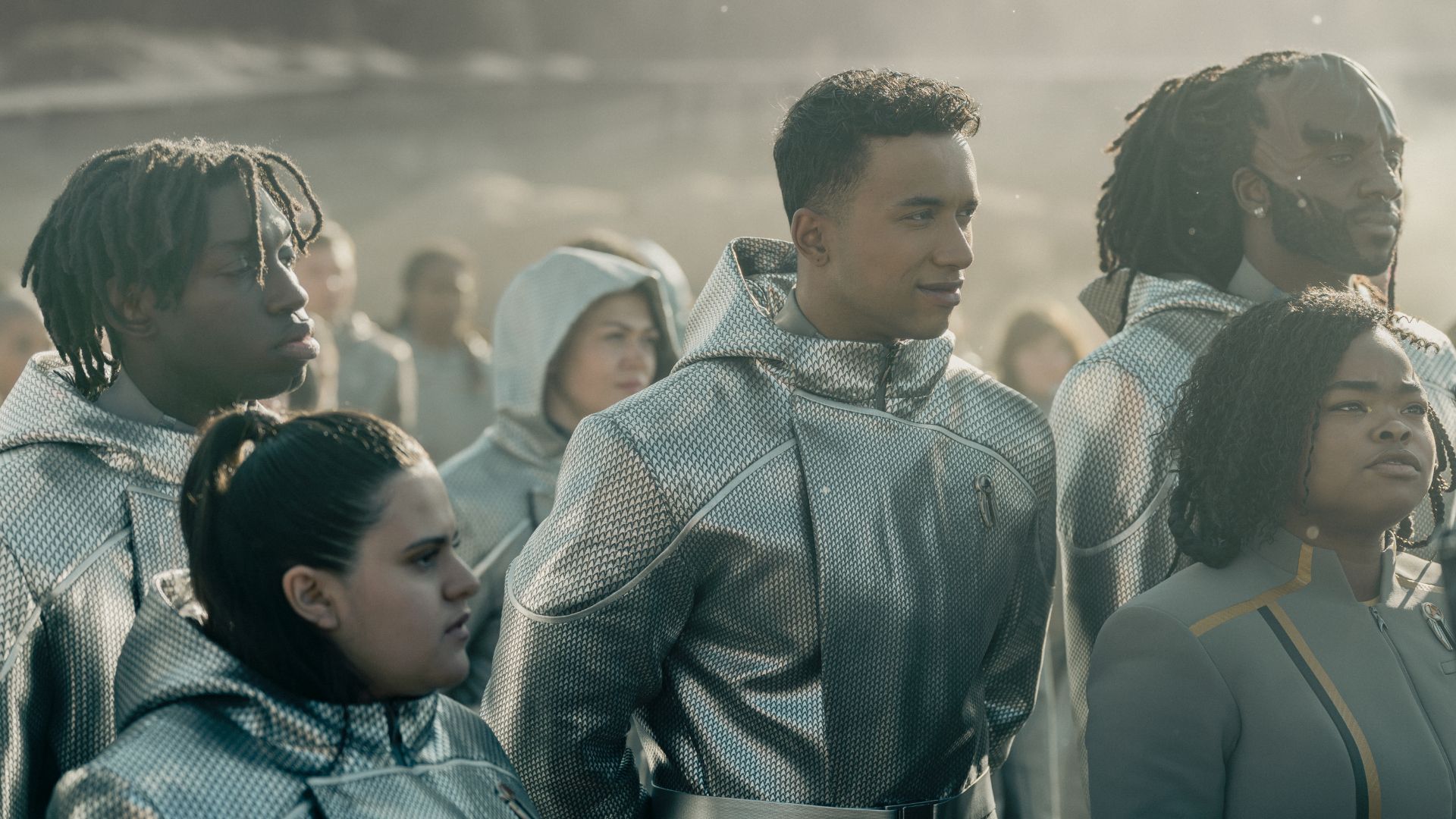 Caleb and Cadets in Starfleet Academy season 2