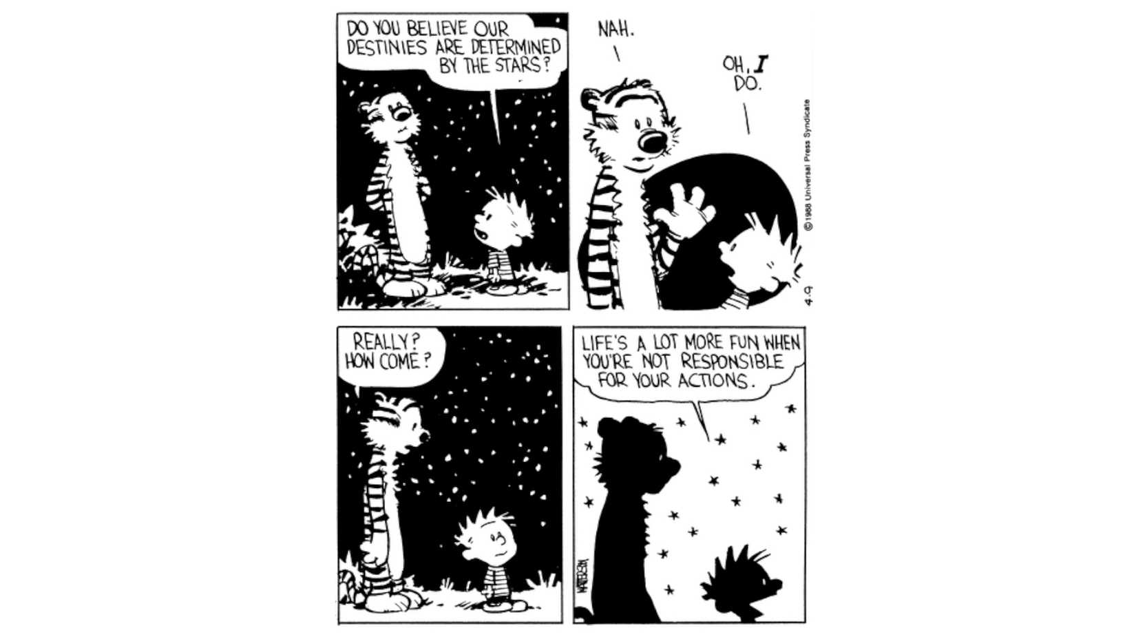 Calvin and Hobbes April 9 1988