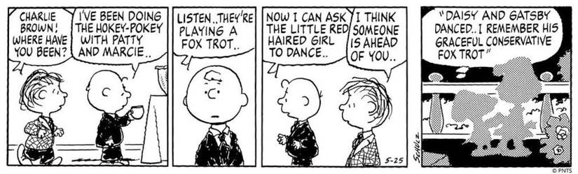 Charlie Browns Love for the little red heair girl