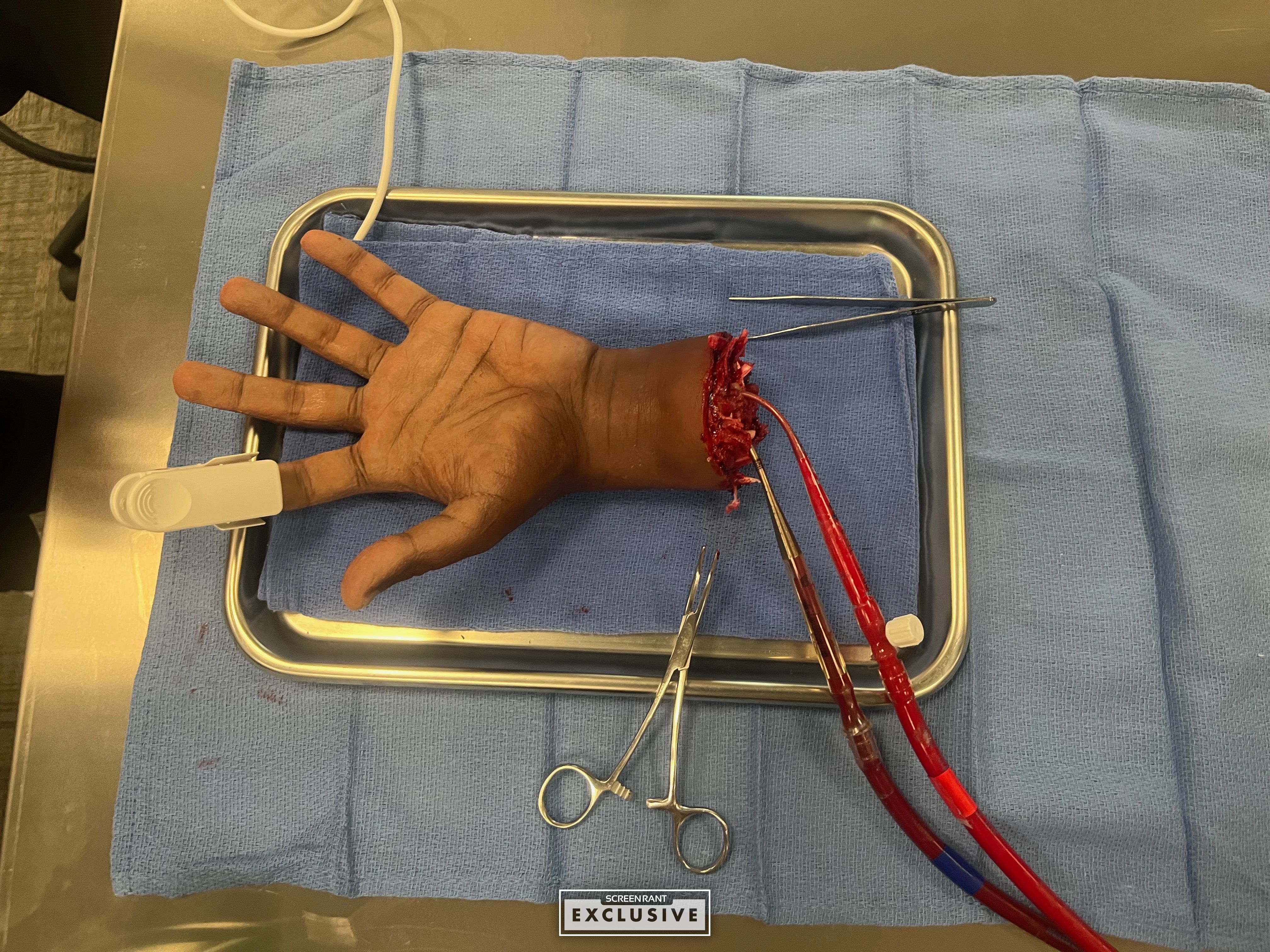 Chicago Med Severed Hand Prop SCREENRANT EXCLUSIVE