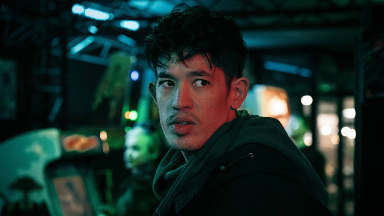 Christopher Chung as Roddy Ho looking over his shoulder in Slow Horses