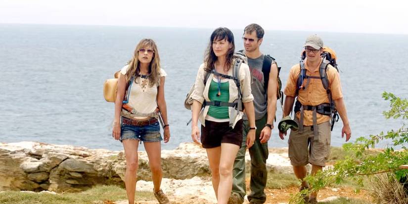 Couple hiking togethr on holiday in A Perfect Getaway