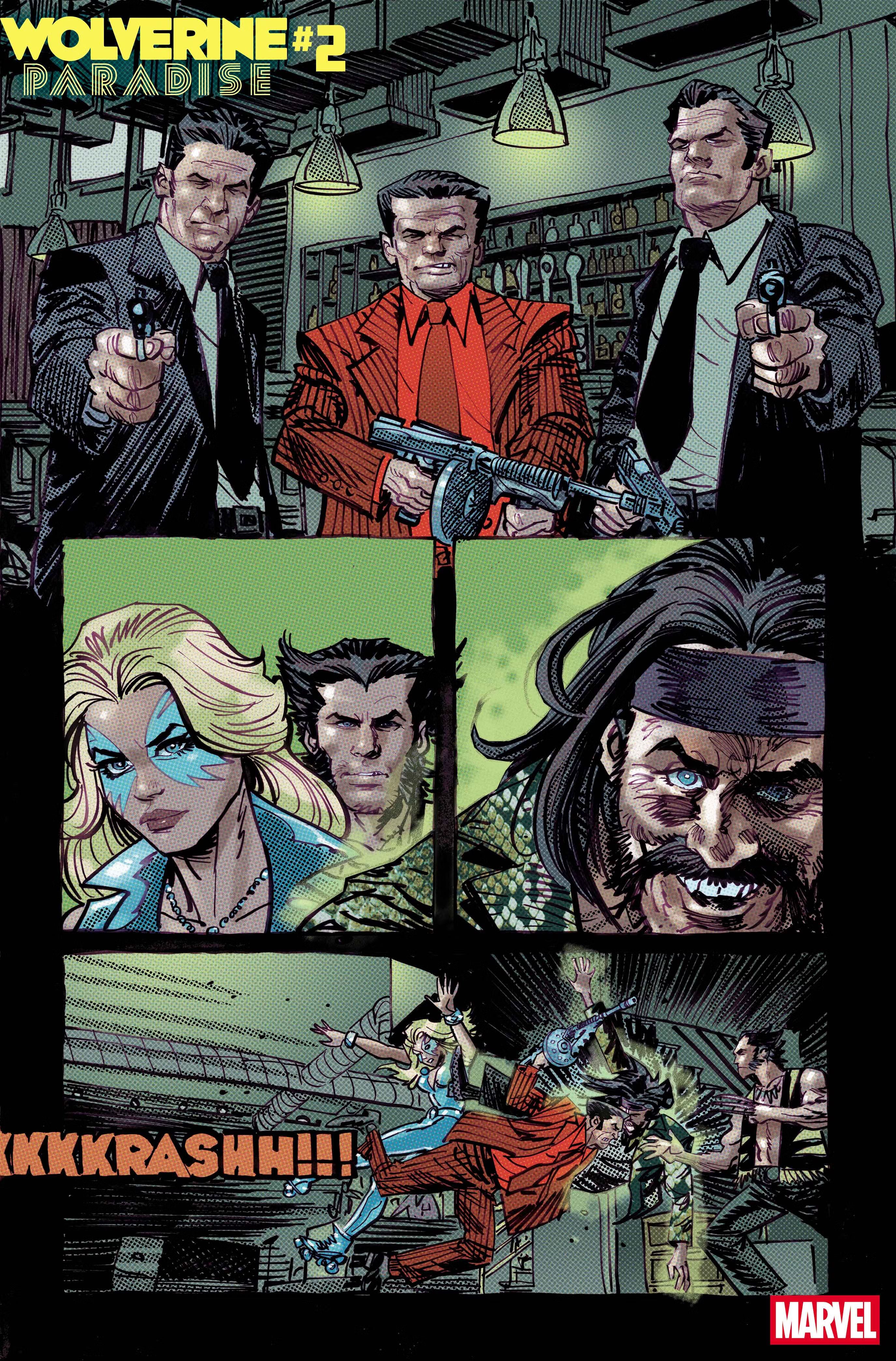 Crucible helps Logan and Dazzler in Wolverine Paradise #2