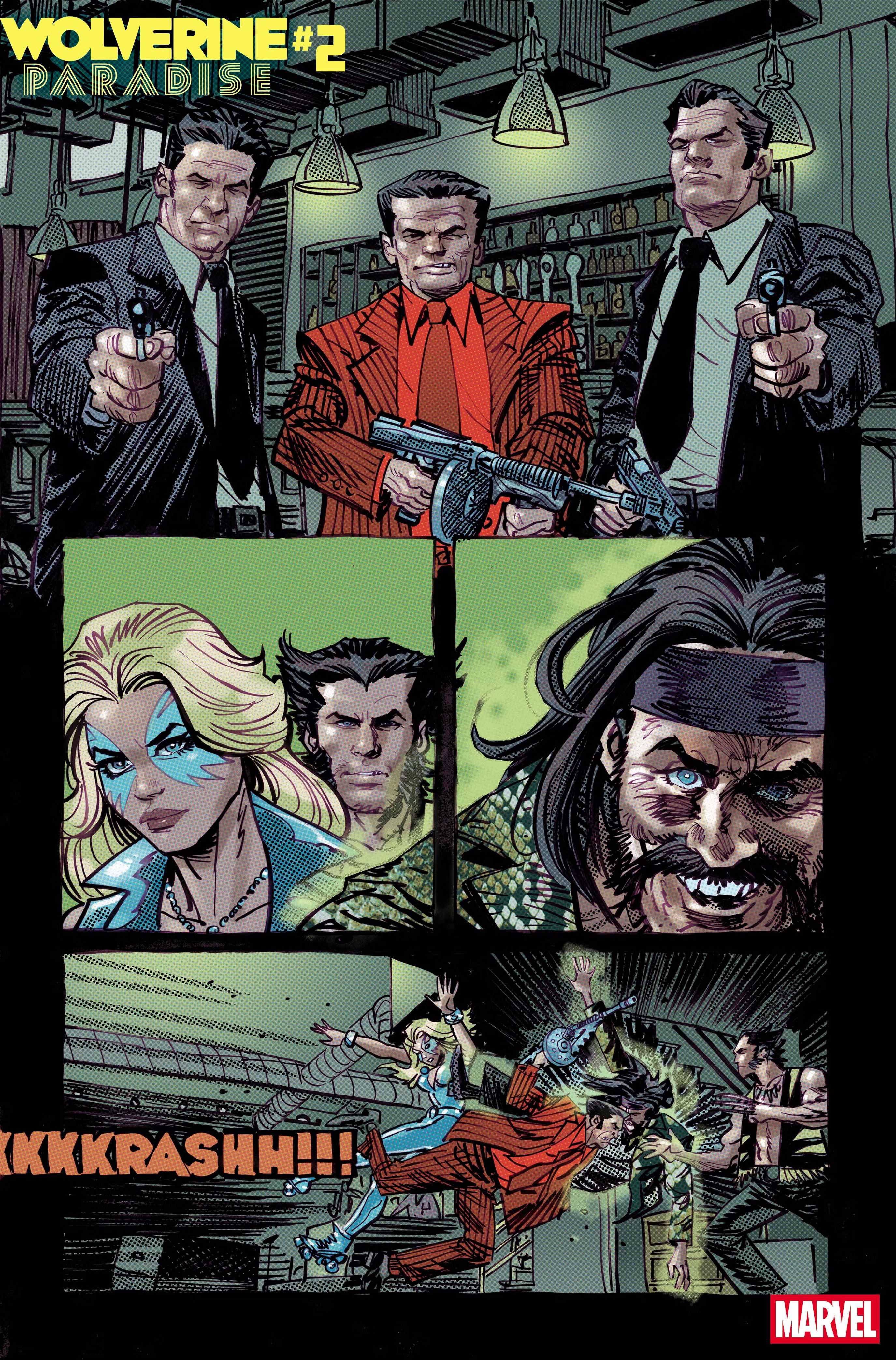 Crucible helps Logan and Dazzler in Wolverine Paradise #2