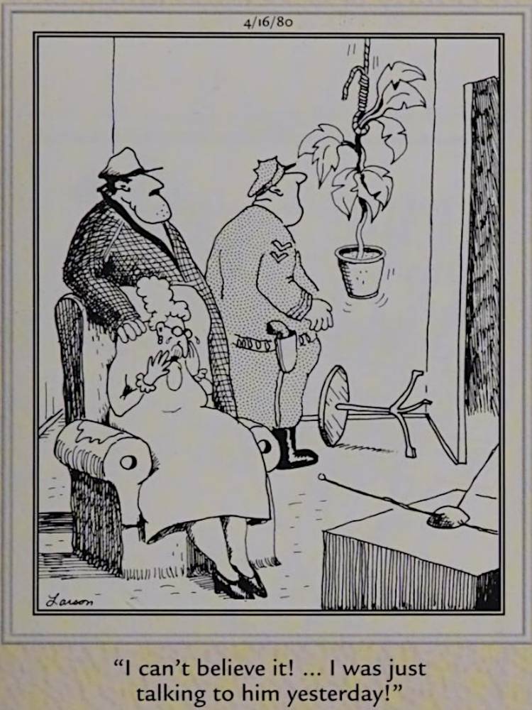 Darkest Far Side Comic Strips April 16, 1980