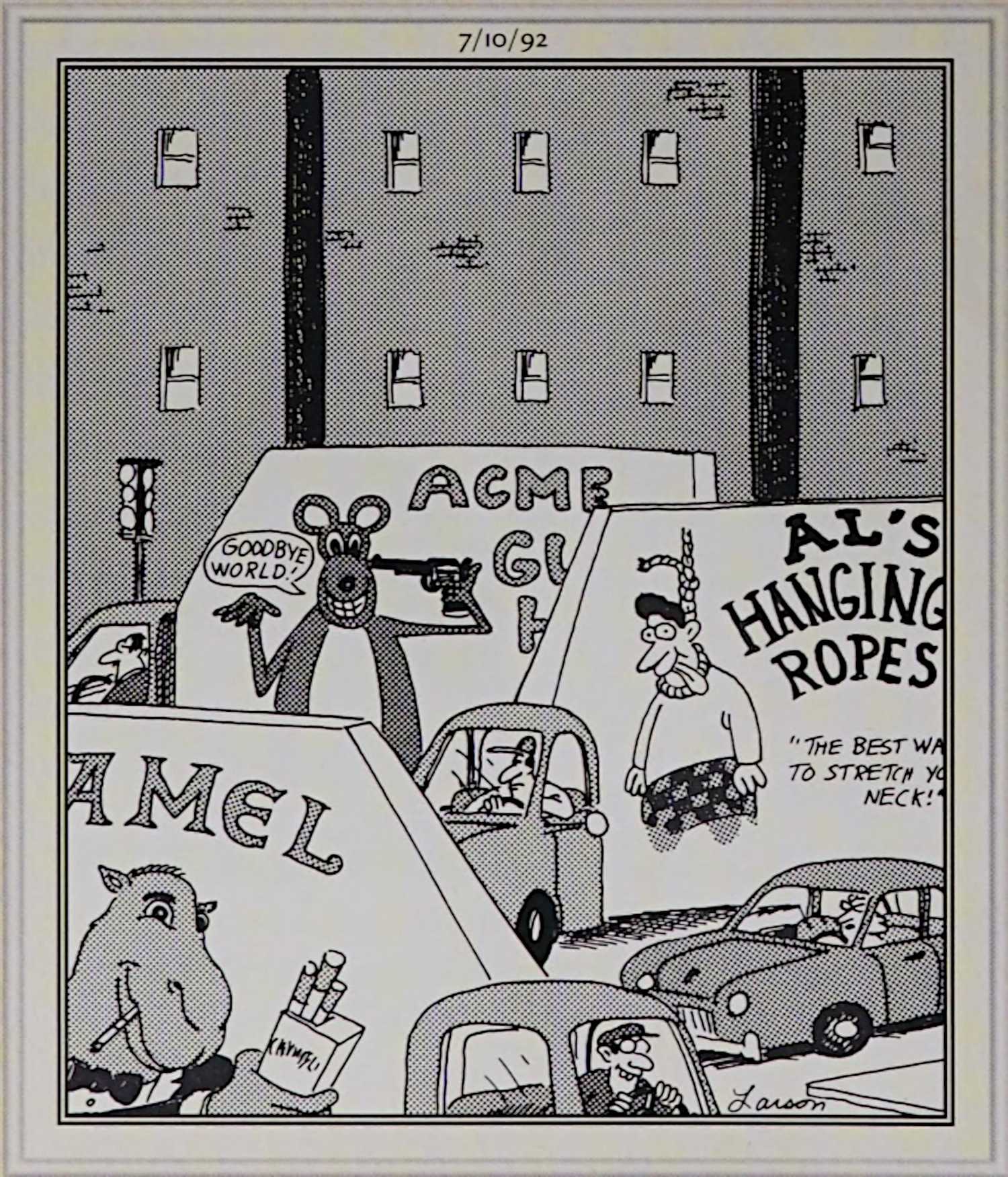 Darkest Far Side Comic Strips July 10, 1992