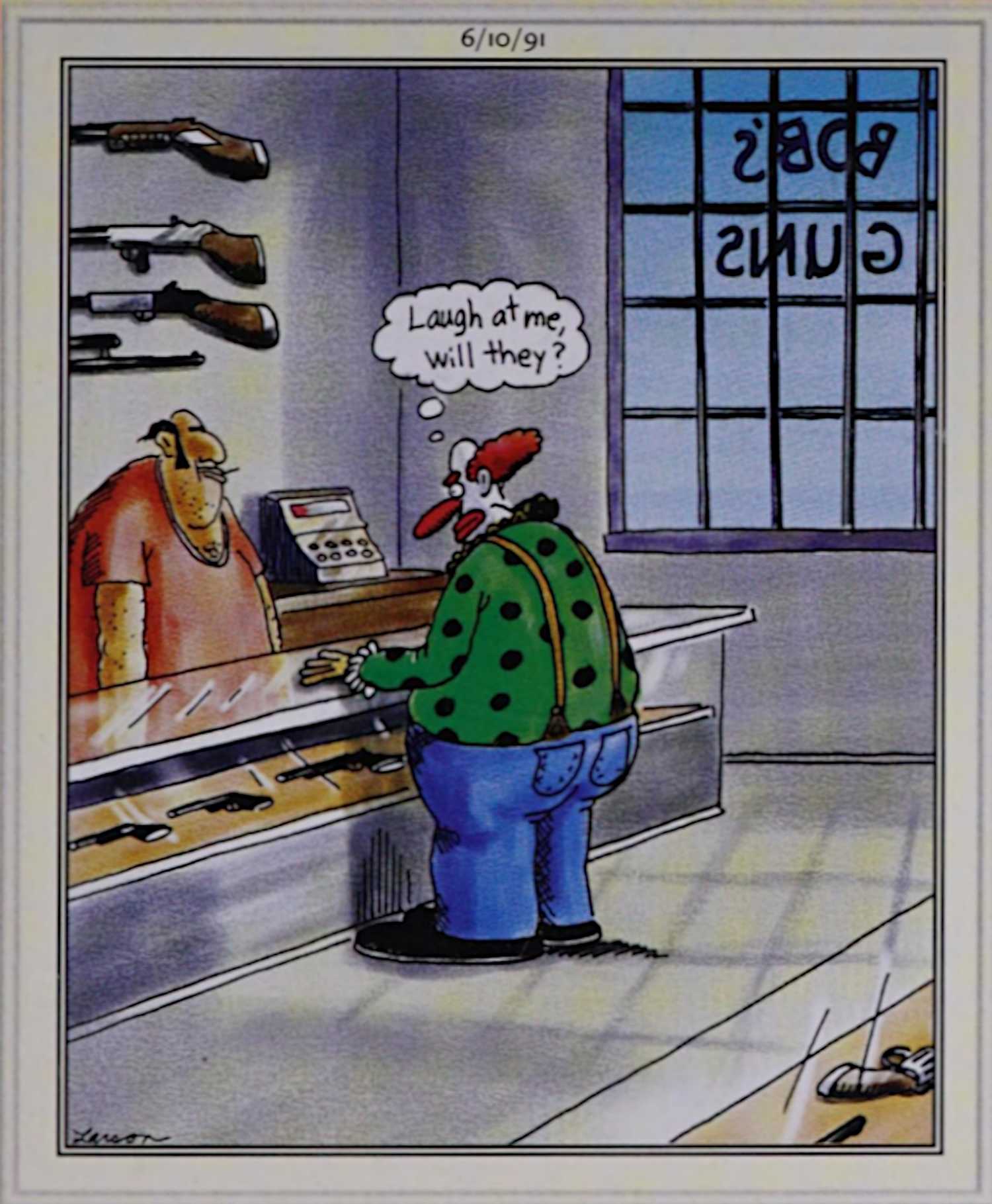 Darkest Far Side Comic Strips June 10, 1991