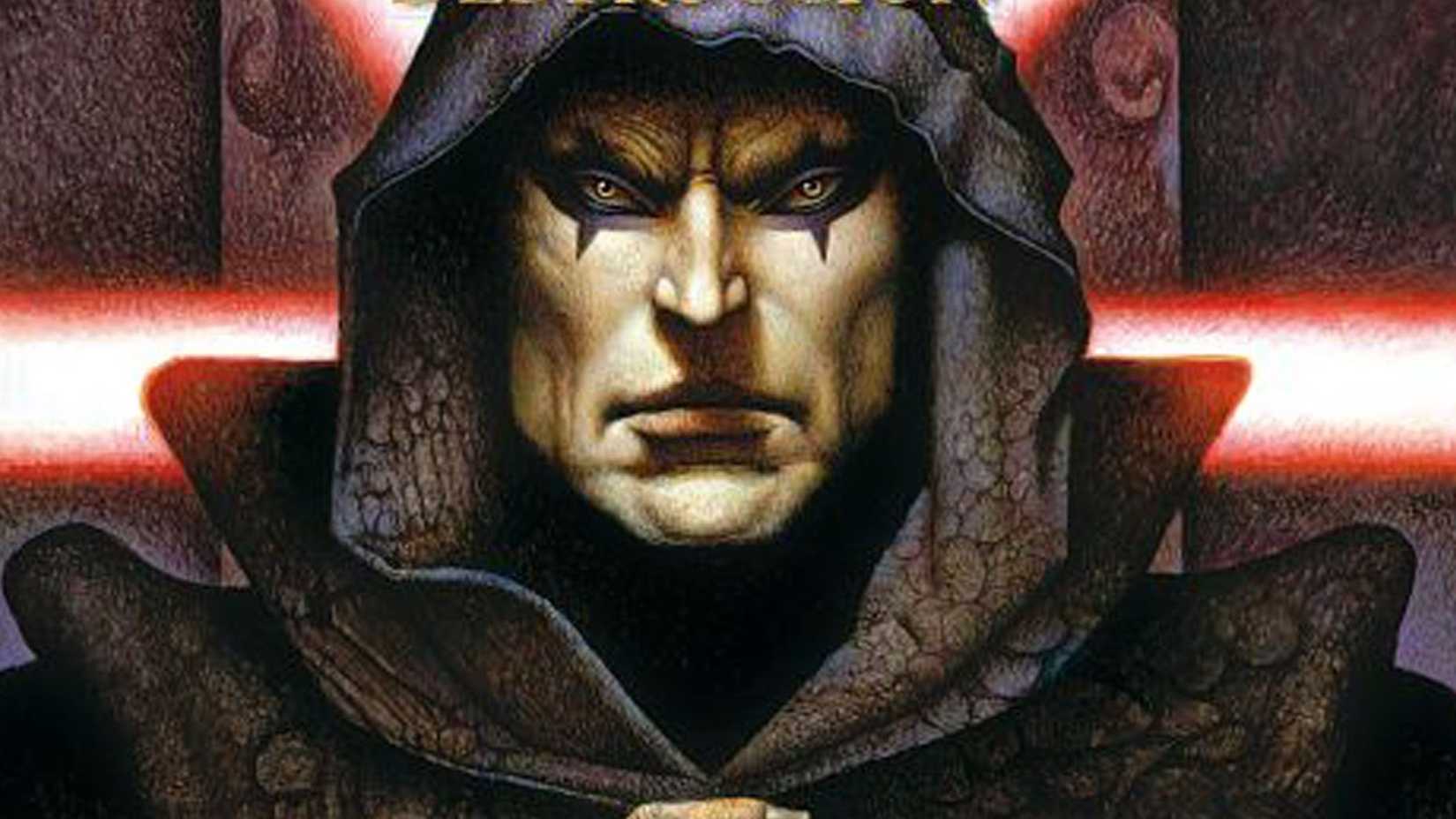 Darth Bane wears a black cloak on the cover of Path Of Destruction
