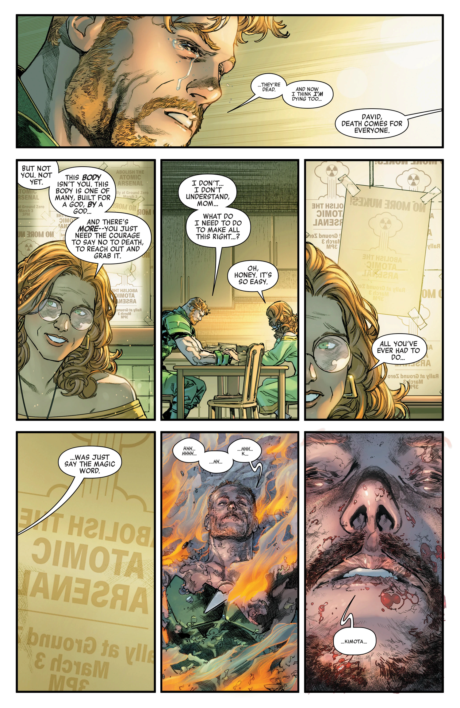 David Colton utters the word Kimota in Avengers Armageddon #4