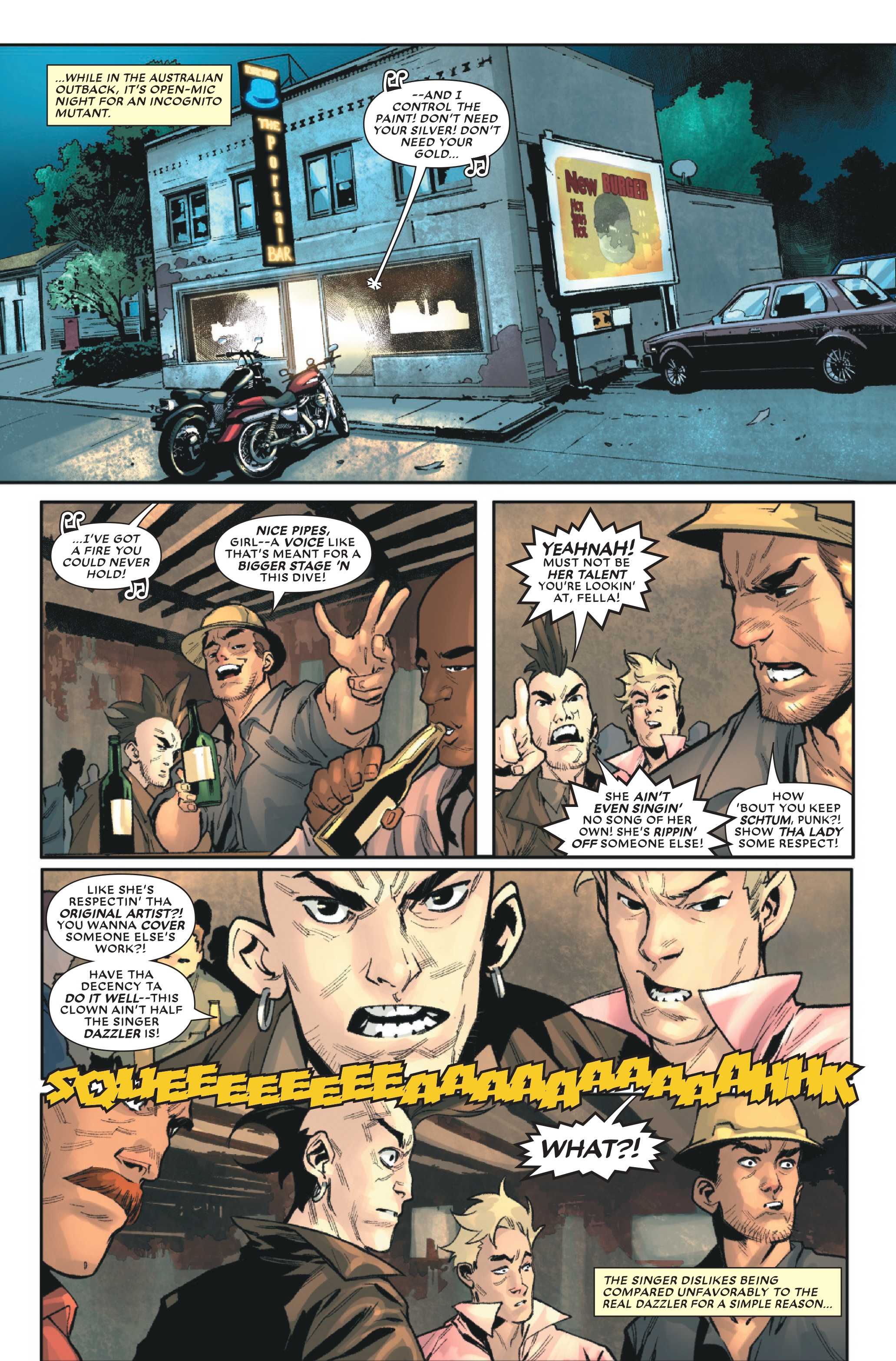 Dazzler's show begins in X-Men Outback #5