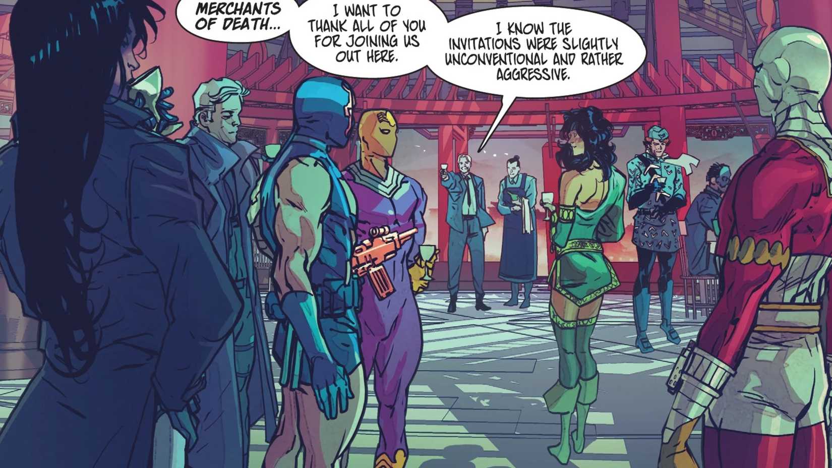 dc's merchants of death origin, from deathstroke comic