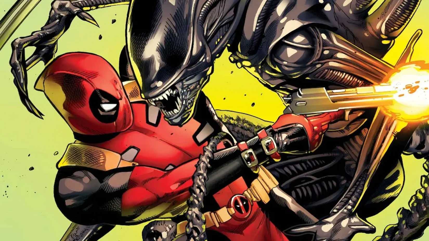 deadpool vs an alien xenomorph