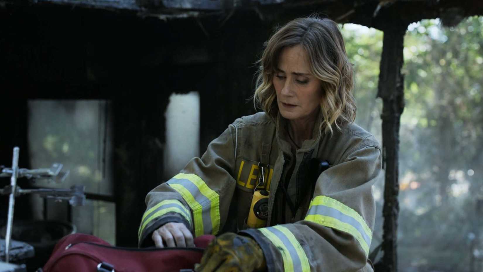 Diane Farr as Chief Sharon Leone in Fire Country season 5, episode 3