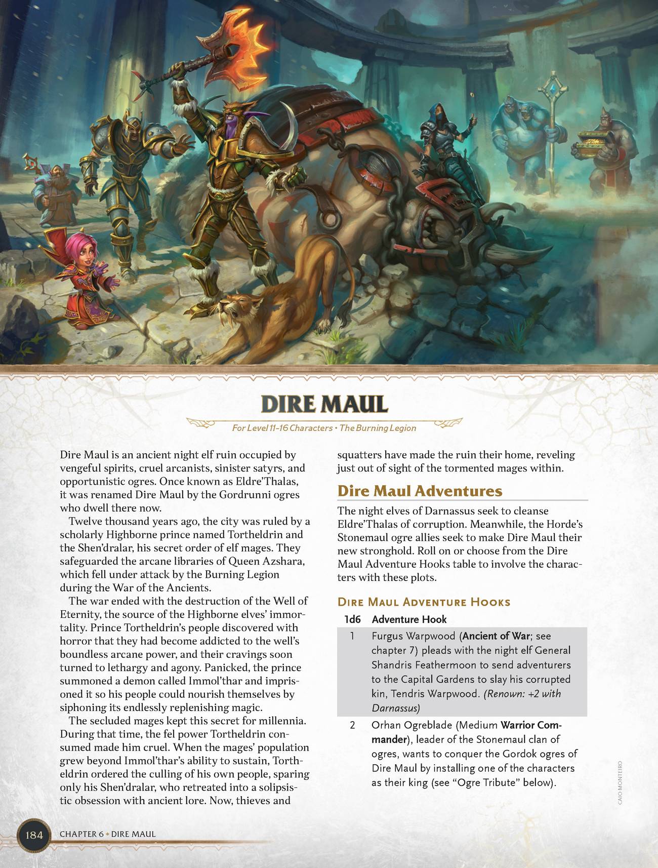 Dire Maul page Dungeons and Dragons World of Warcraft book