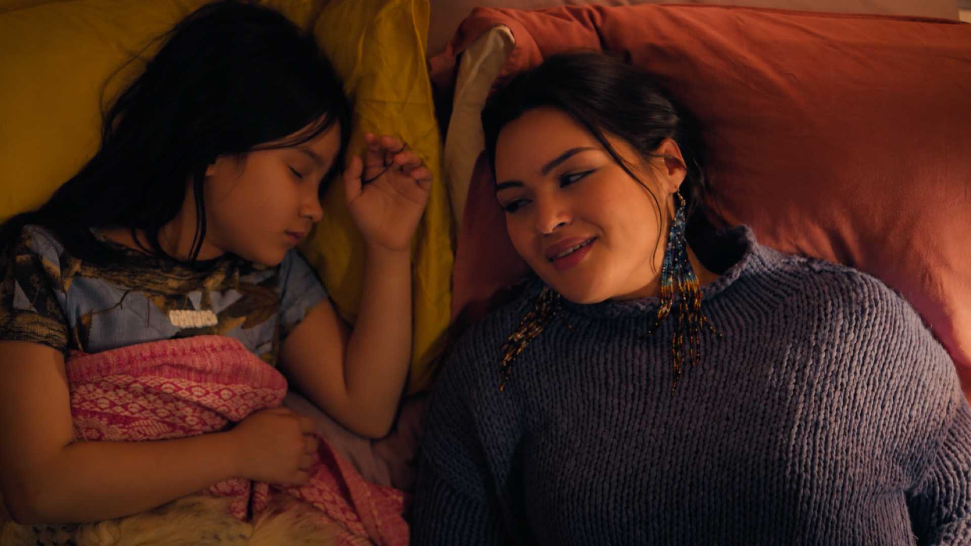 Siaja sitting next to her daughter in North of North Season 2