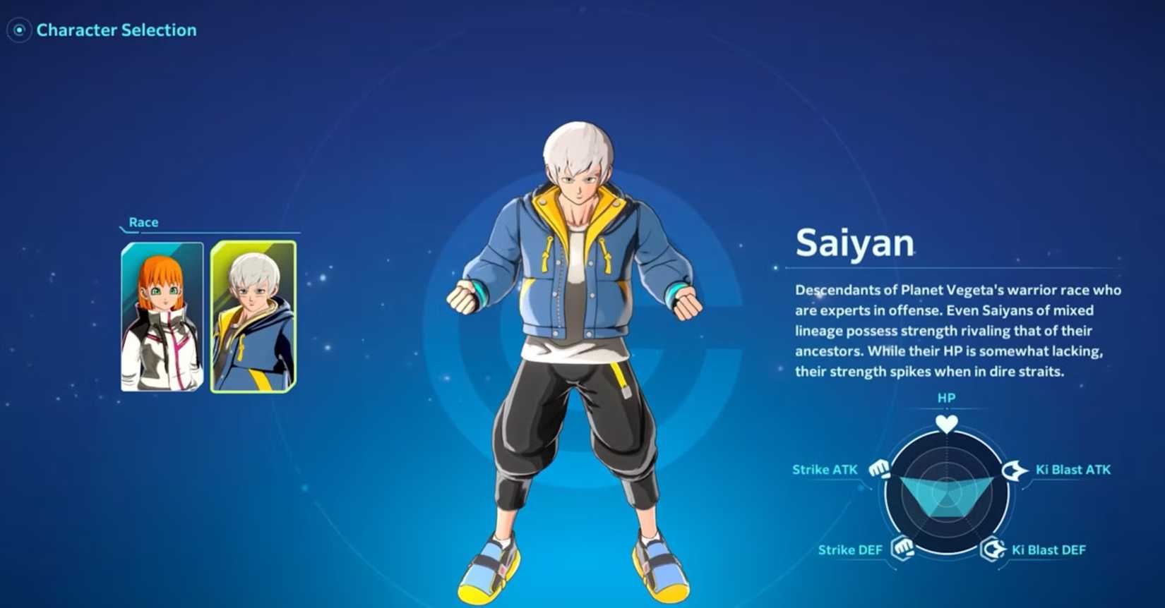 Image shows the new protagonist in Dragon Ball Xenoverse 3