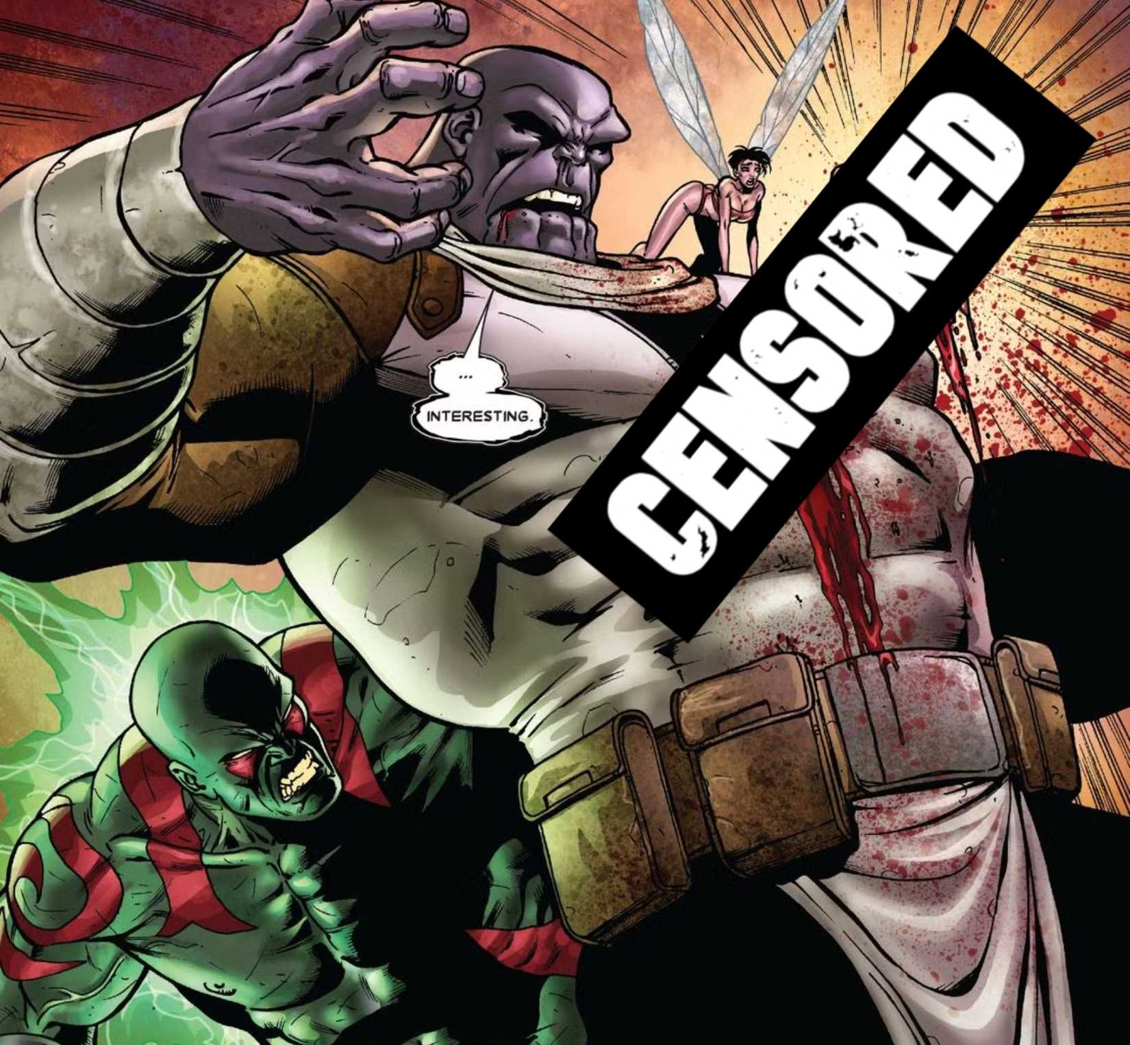 DRAX VS THANOS CENSORED