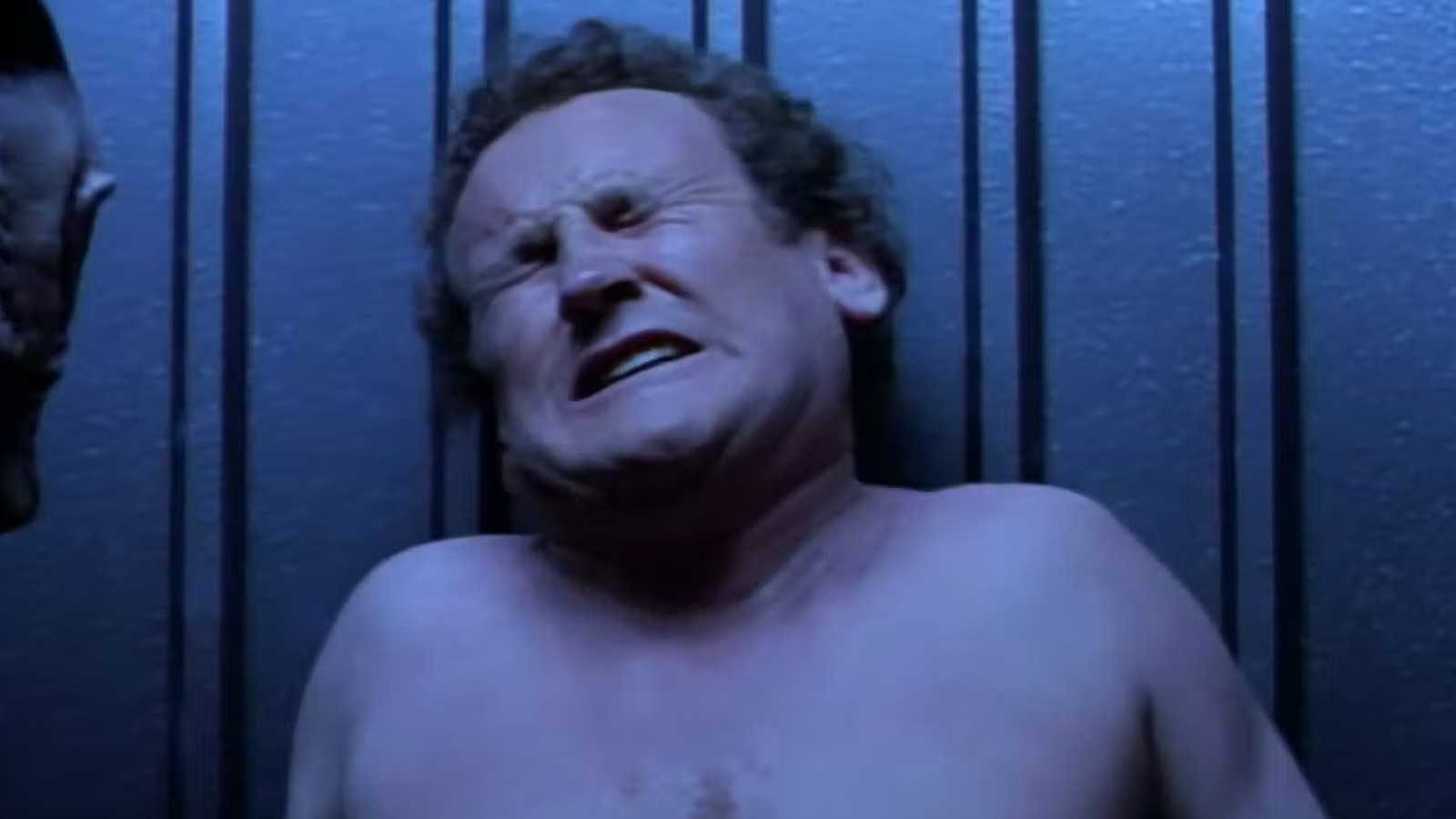 Miles O'Brien is tortured by the Cardassians on Star Trek: Deep Space Nine.
