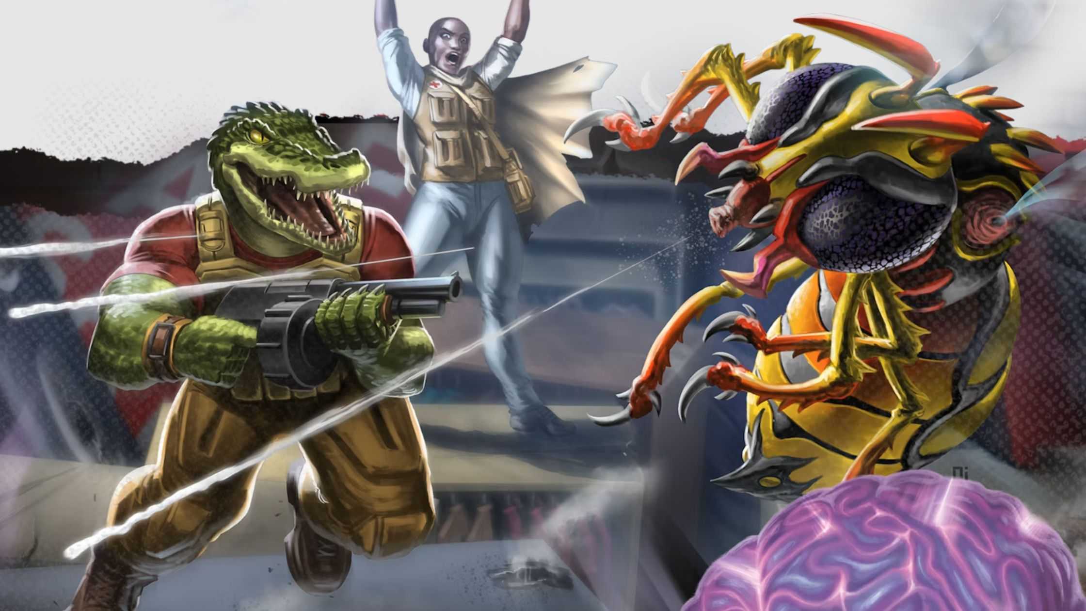 Dungeon Crawler Carl RPG characters fighting