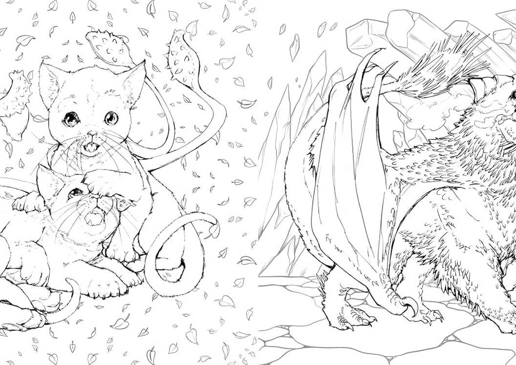 Dungeons and Dragons manga coloring book sample 1