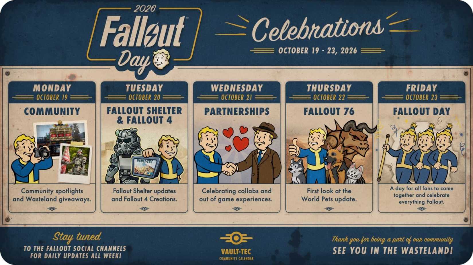 Fallout Day Celebrations 2026