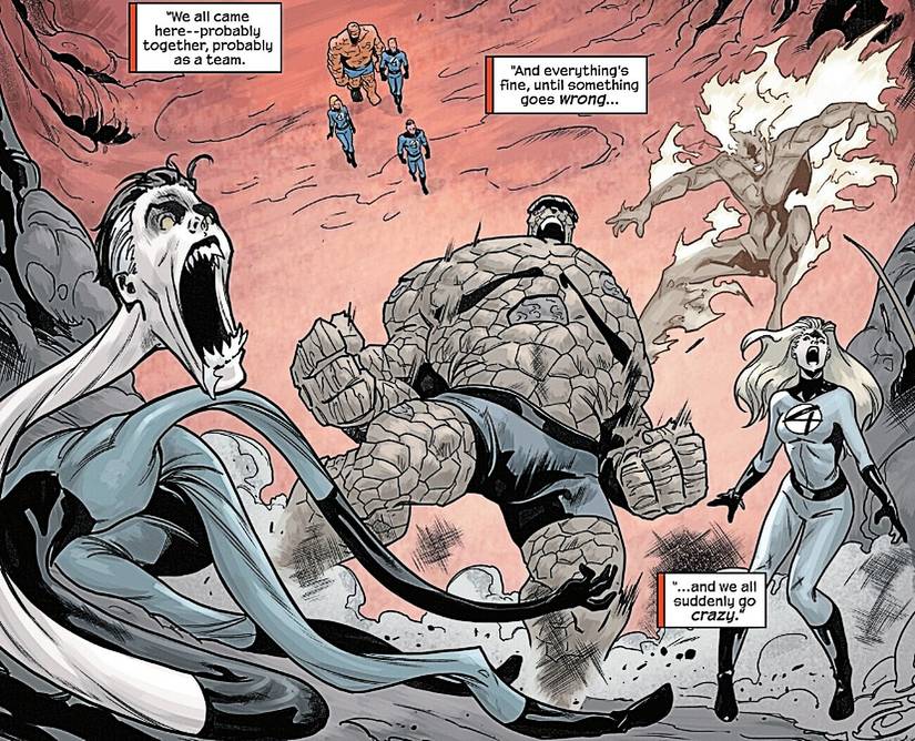 Fantastic Four #17, the team hypothesizes about what could have happened to them