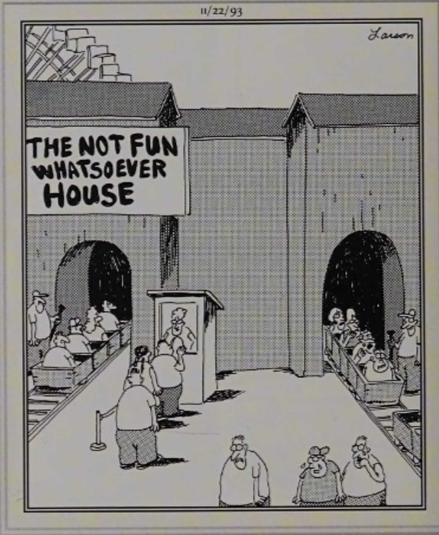 Far Side, November 22 1993, the ' not so fun house'