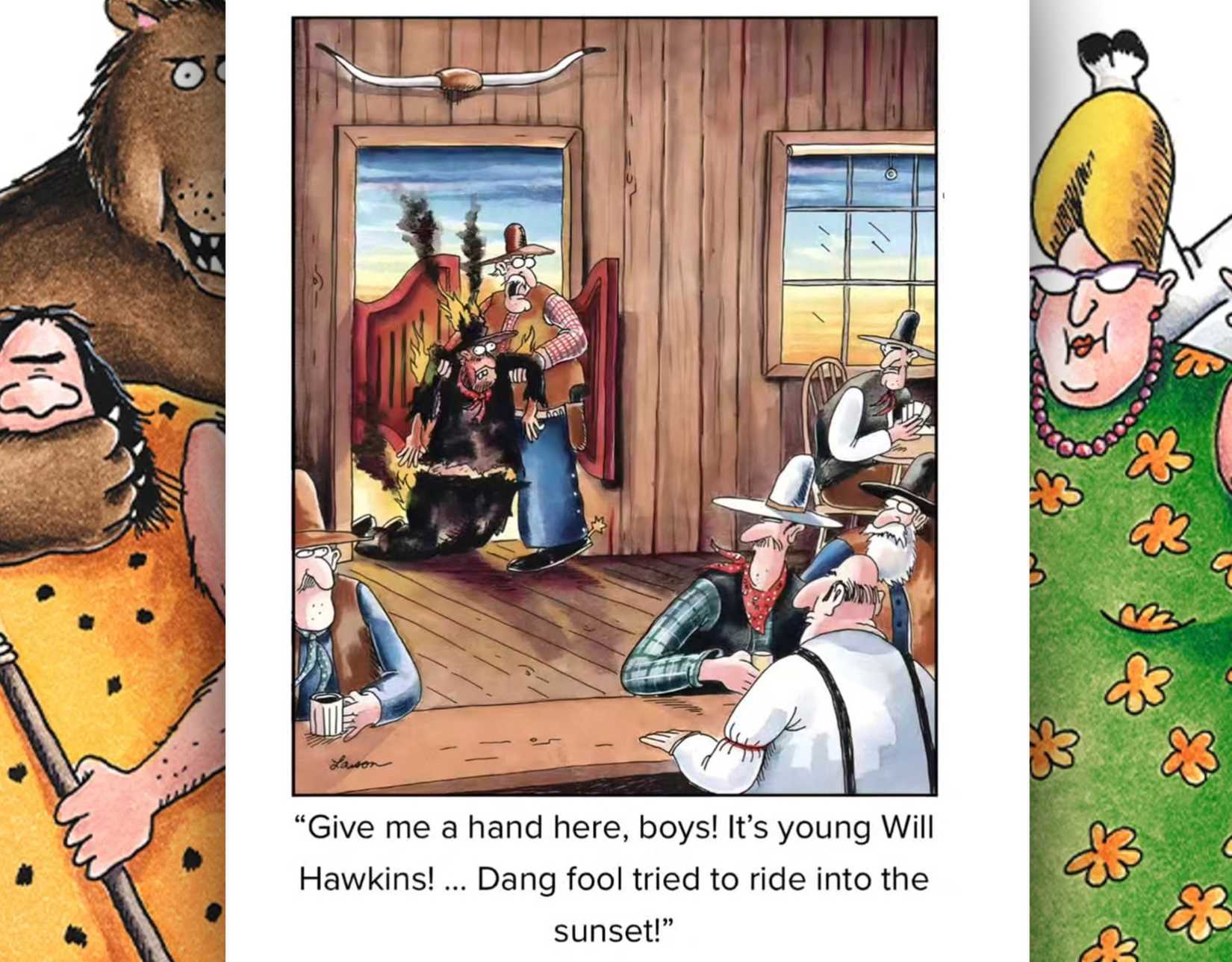 far side ride into sunset comic