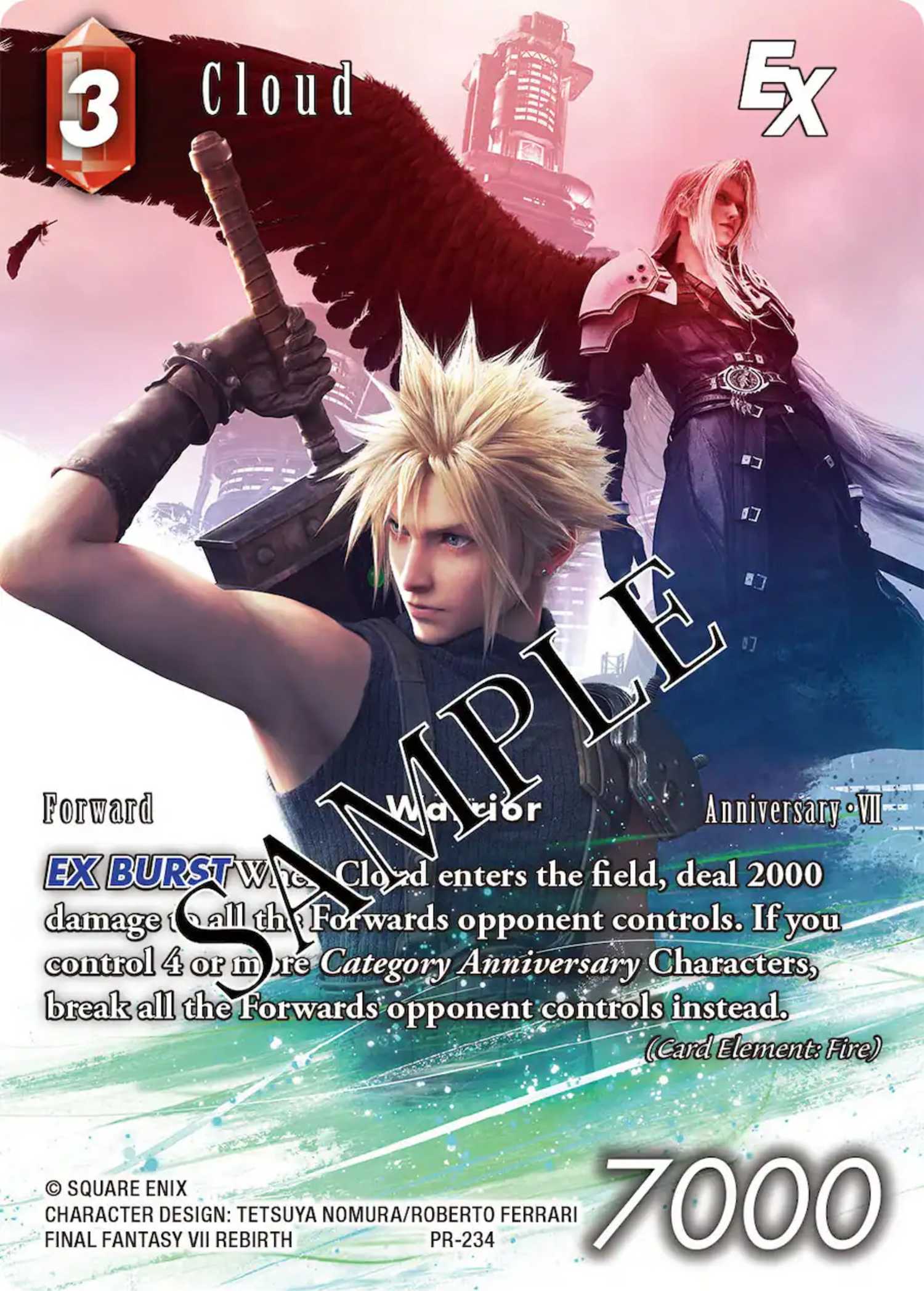 Final Fantasy TCG Cloud EX card