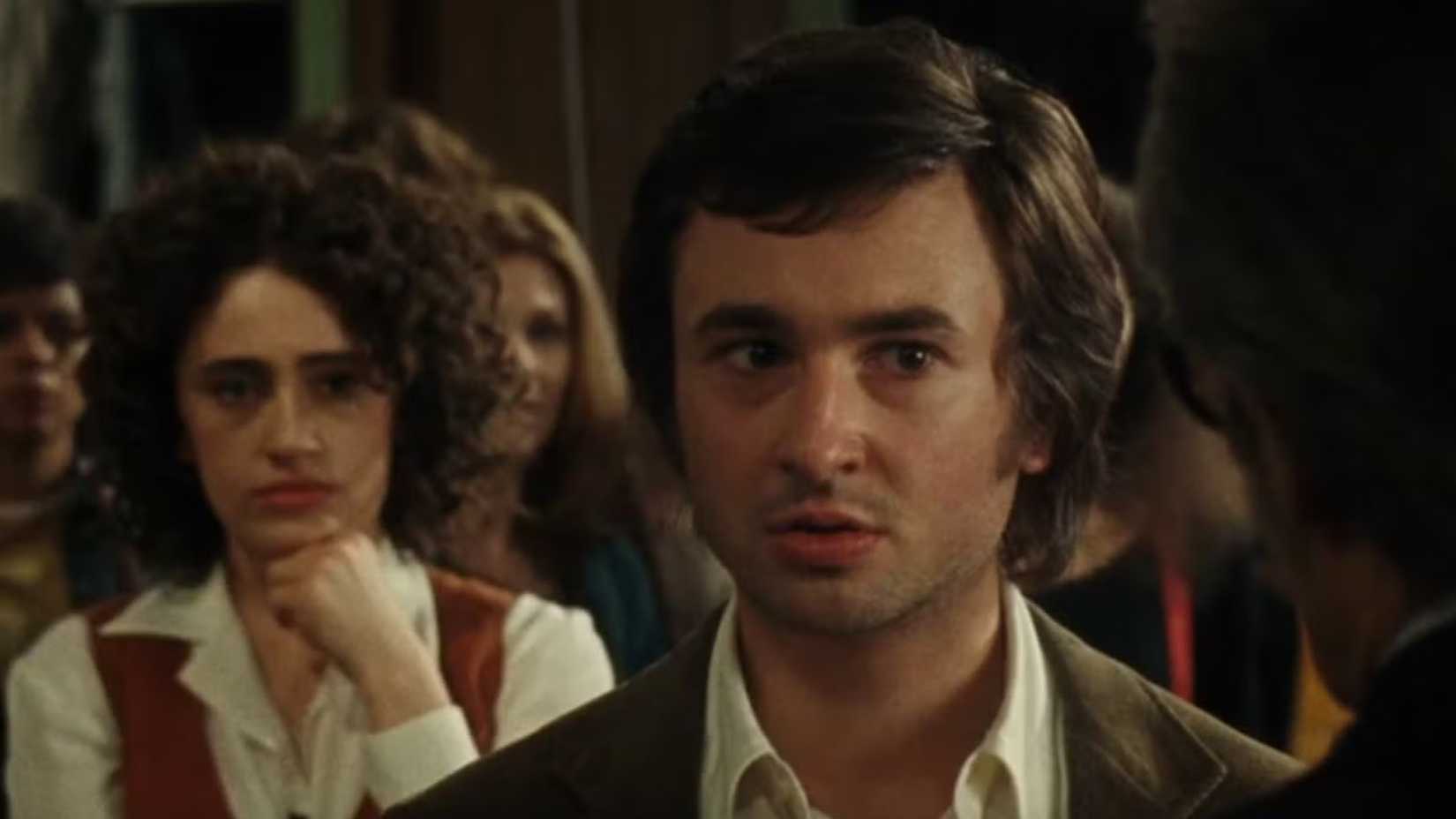 Gabriel LaBelle looks out as Lorne Michaels in Saturday Night