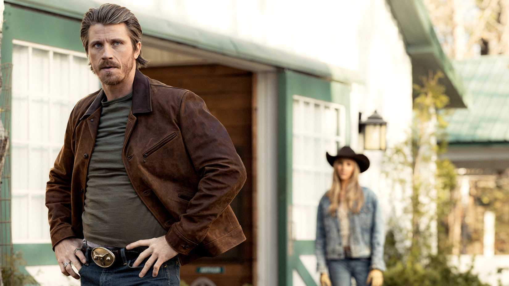 garrett-hedlund-s-mitch-looking-angry-with-his-hands-on-his-hips-in-tulsa-king-season-4 It's Officially The Start Of A New Era For Tulsa King's Mitch In Season 4