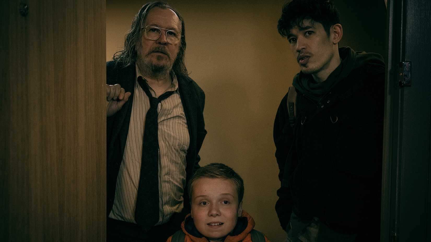 Gary Oldman, Christopher Chung & Lenny Rush in Slow Horses season 6