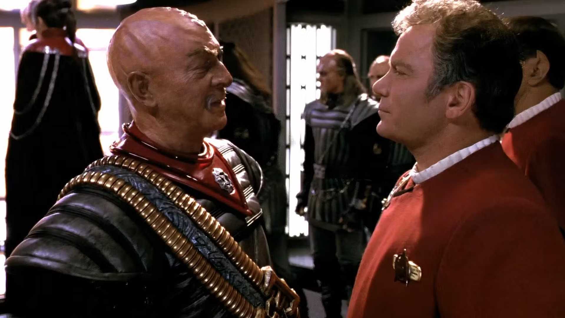 General Chang faces Kirk in Star Trek VI