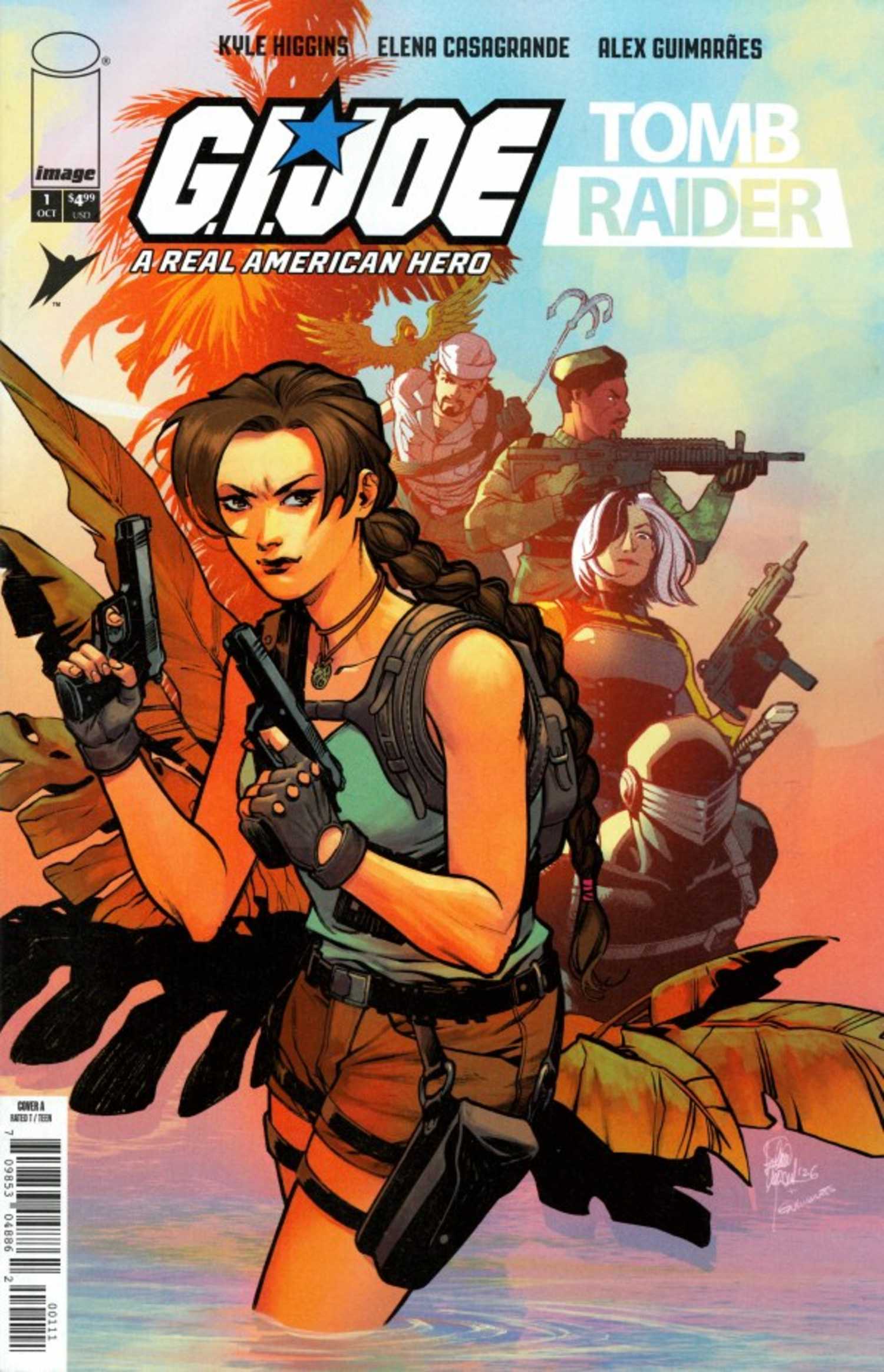 GI Joe Tomb Raider crossover comic cover, main