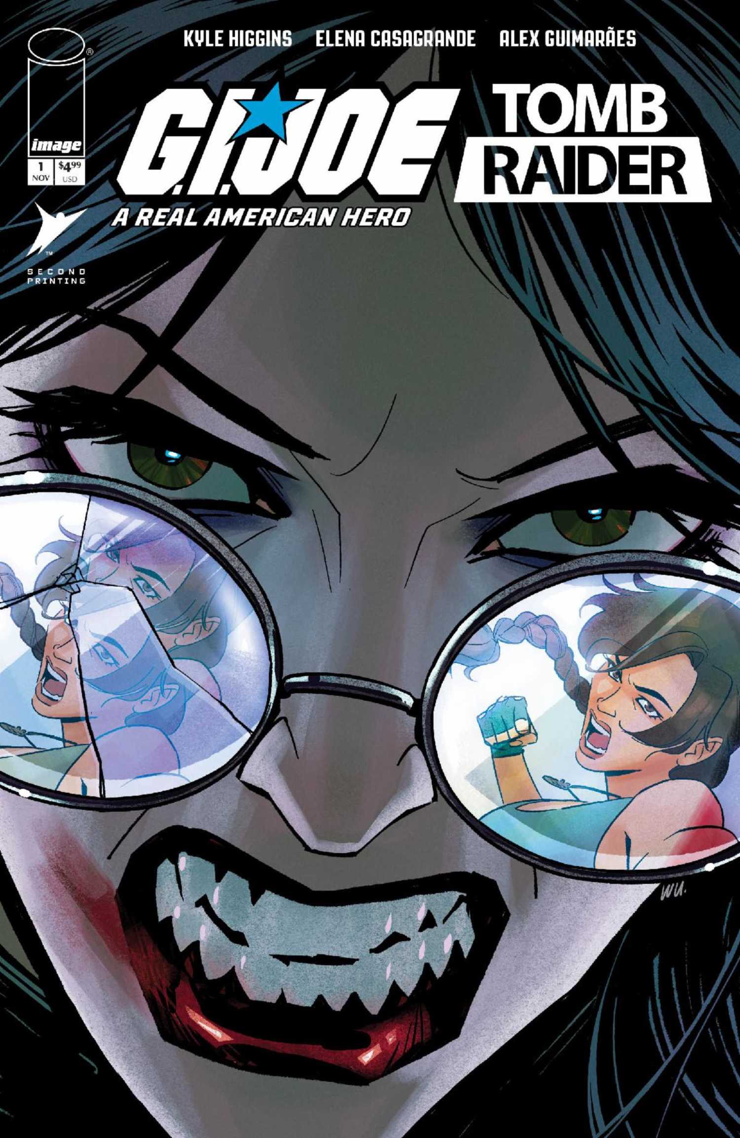 GI Joe Tomb Raider crossover cover art