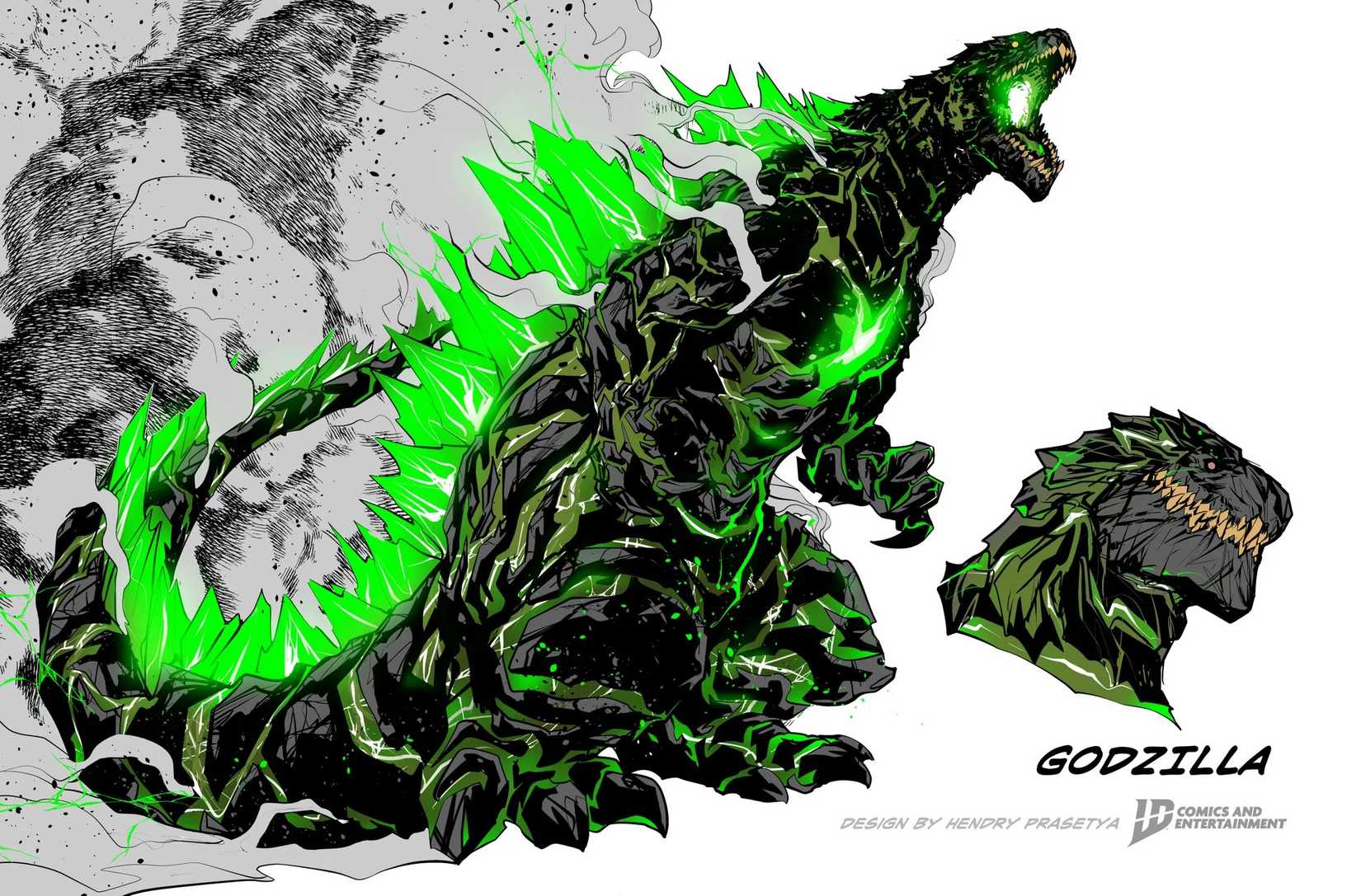 Godzilla Vs Everything Character Sketch