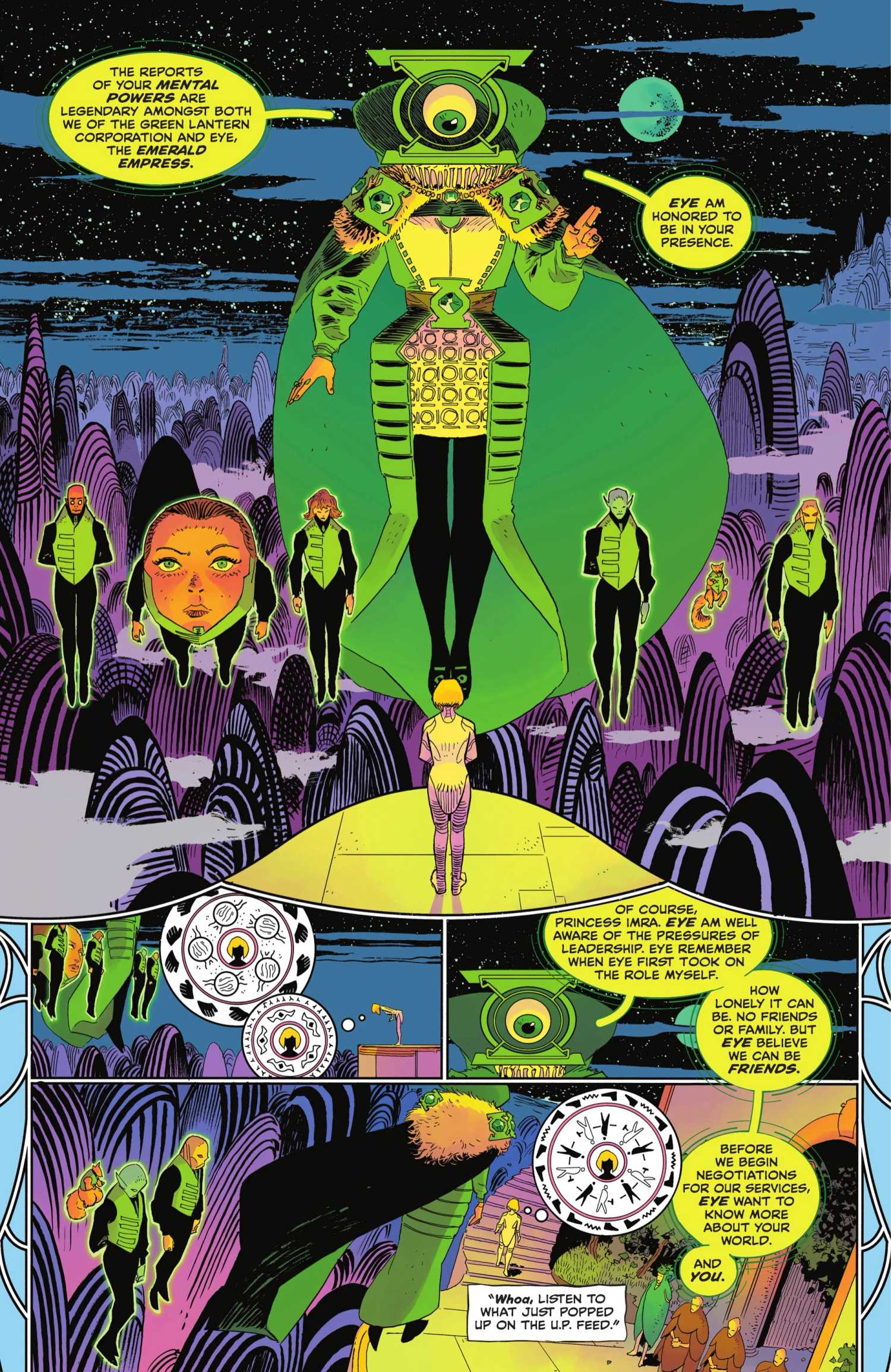 Green Lantern Corporation With Emerald Empress