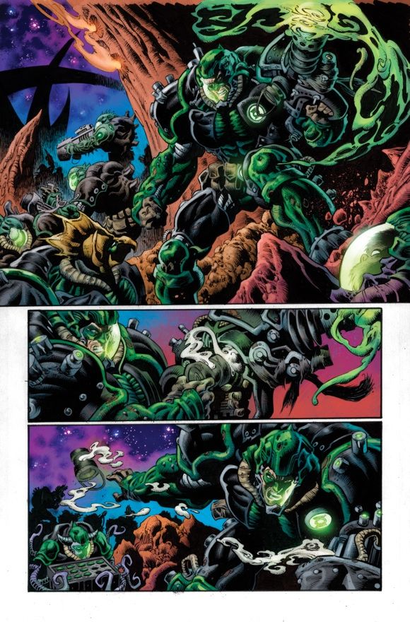 Green Lantern Doomed Cosmos Like 40k Flamers