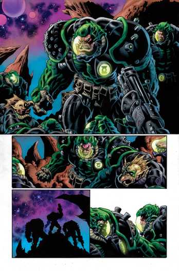 Green Lantern Doomed Cosmos Like 40k Interiors