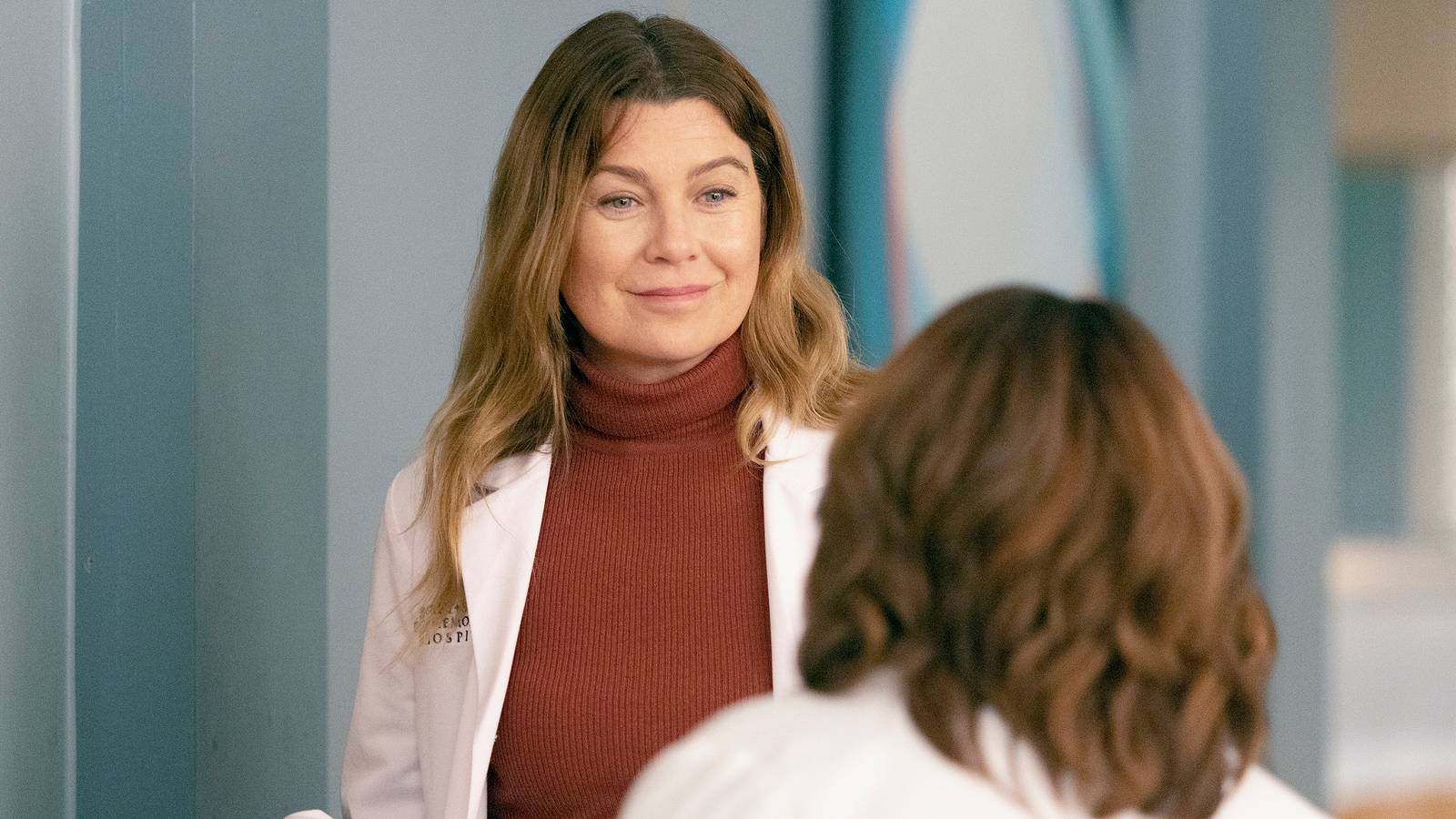 Still of Ellen Pompeo as Meredith Grey in Grey's Anatomy season 18.