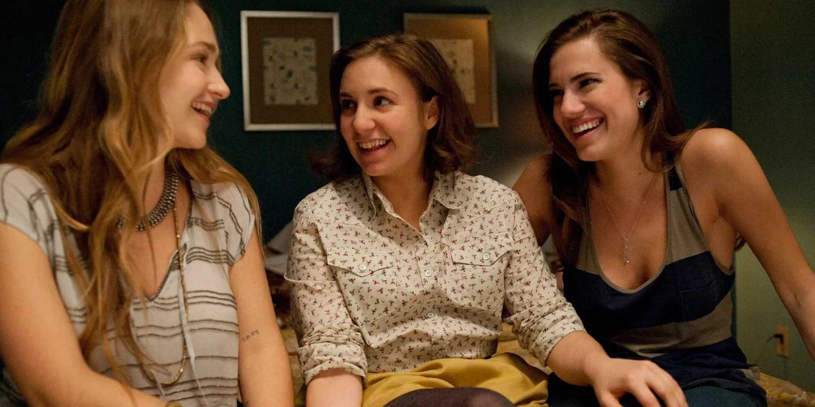Hannah laughs with Marnie and Jessa in Girls