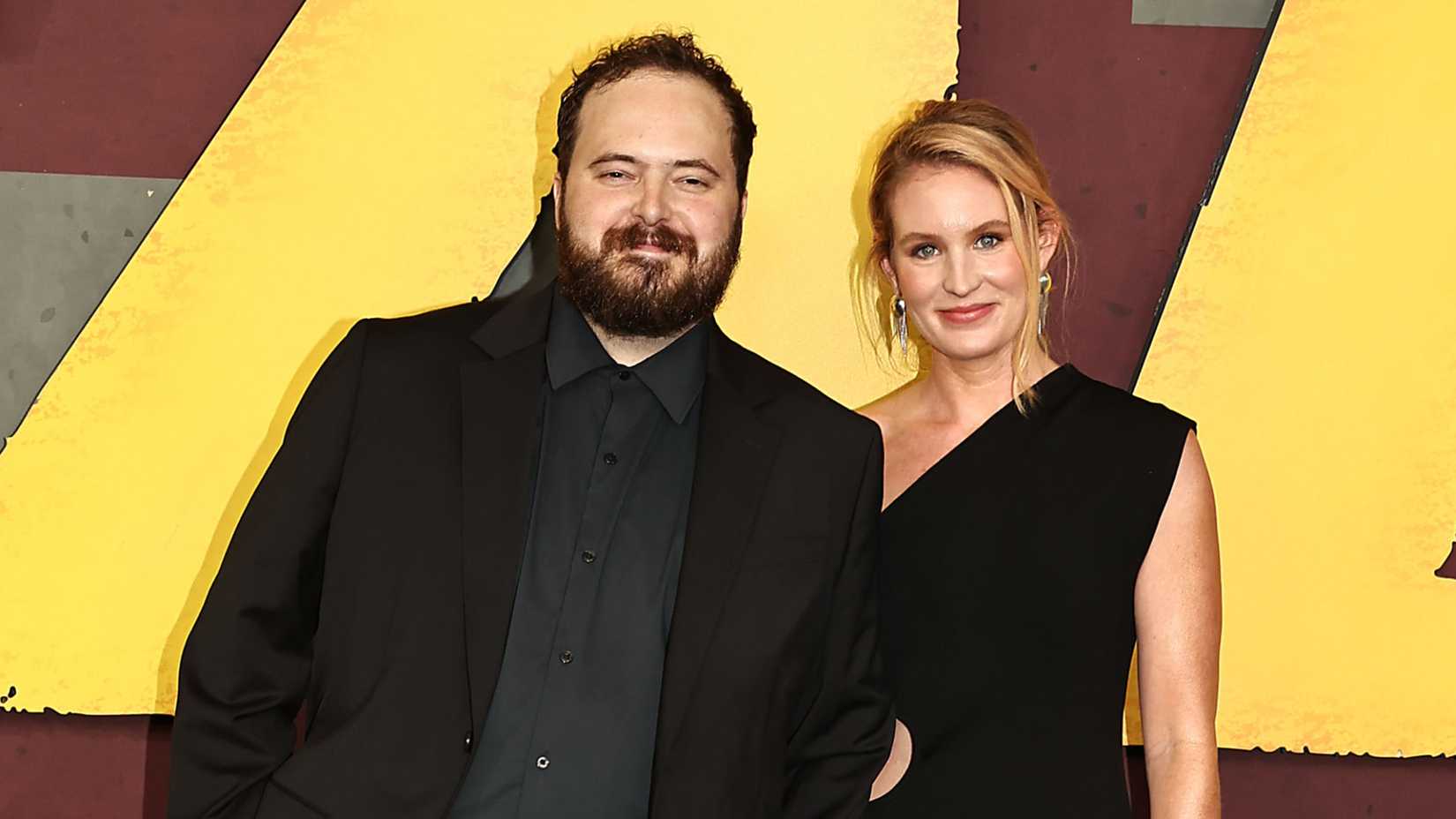 Harrison Query with his wife at the Amazon MGM Studios World premiere of 'Heads of State' at the Alice Tully Hall, Lincoln Centre