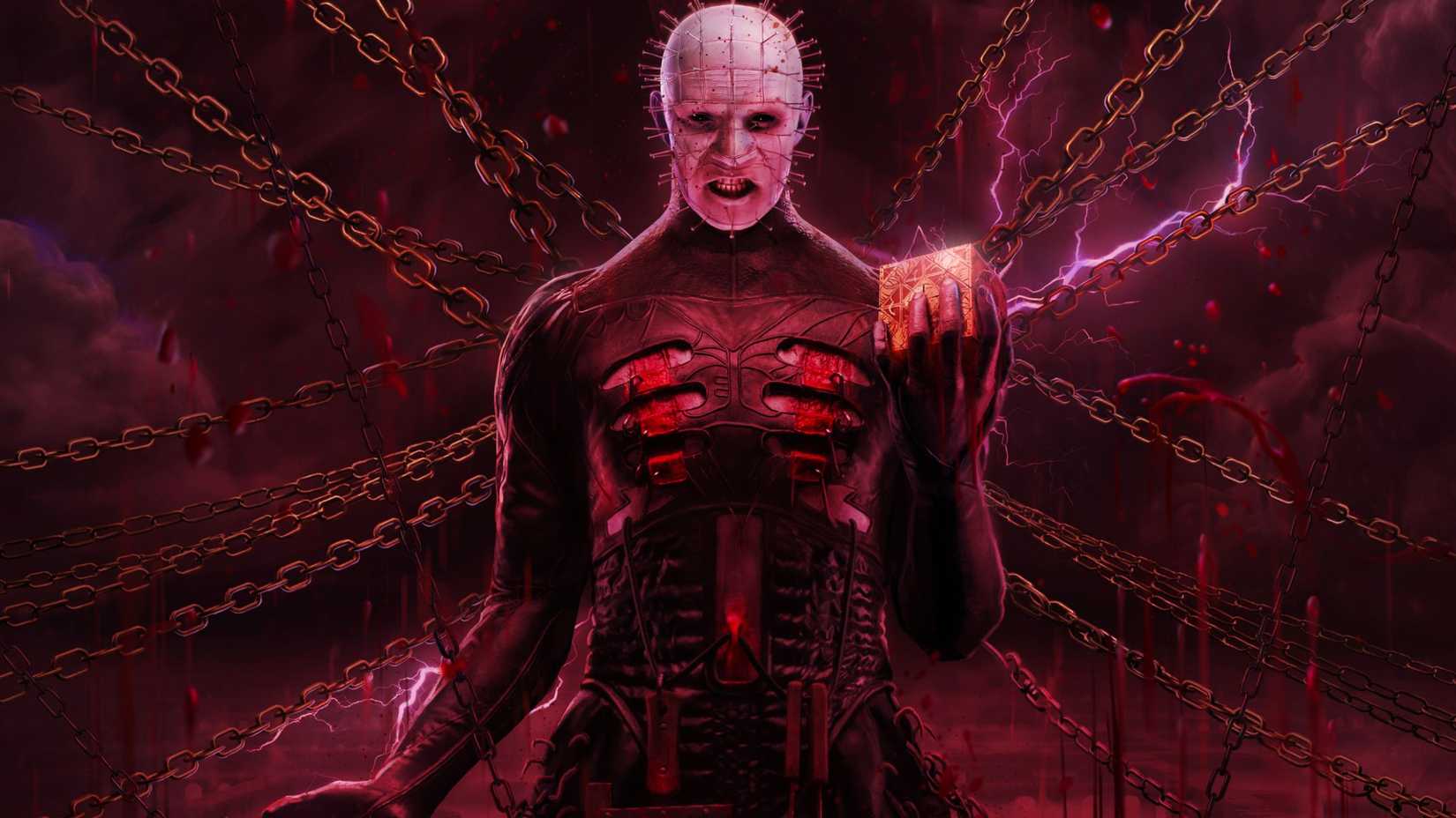 Hellraiser Review Cover image of Pinhead holding Configuration