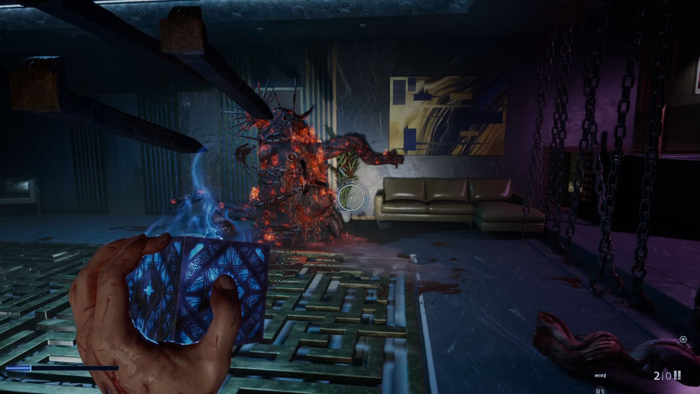 Hellraiser Revival Configuration telekenesis against blob boss